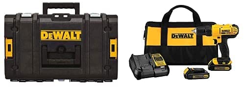 Buy Dewalt DCD771C2 20V MAX Lithium-Ion 1/2-Inch Compact Drill Driver Kit with DEWALT DWST08201 Tough System Case, Small 