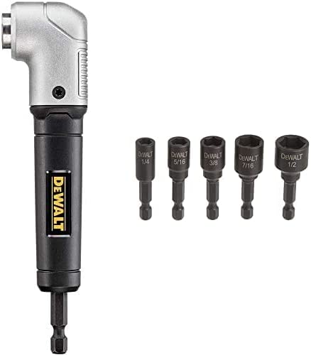 Buy DEWALT Right Angle Attachment, Impact Ready (DWARA120) & Nut Driver Set, Impact Ready, Magnetic, 5-Piece DEWALT Right Angle Attachment, Impact Ready (DWARA120) (DW2235IR)  