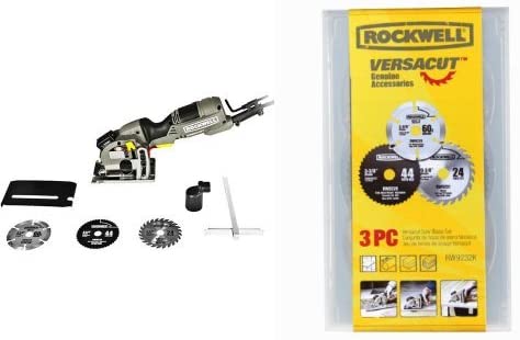 Buy VersaCut Circular Saw by Rockwell RK3440K with VersaCut 3-piece Circular Saw Blade Set 