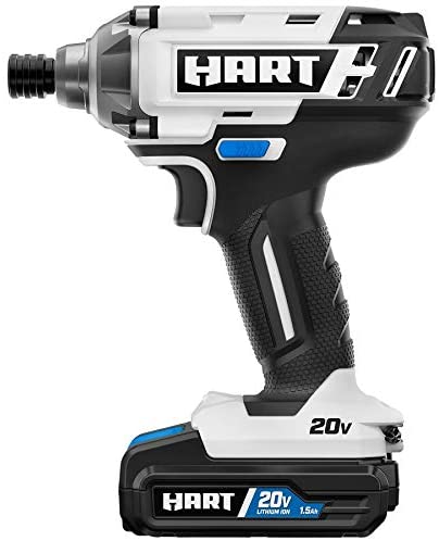 Buy Hart HPID01B Cordless Impact Driver Kit, 20-Volt, 1.5Ah Lithium-Ion Battery 