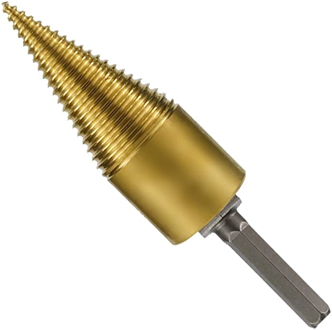 Buy Vansza Firewood Log Splitter Drill Bit, Wood Splitter Drill Bits, Hand Drill Screw Cone Driver, Heavy Duty Drill Screw Cone Driver (32mm, Hex Shank)  