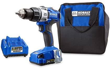 Buy Kobalt 24-Volt Max Lithium Ion (Li-ion) 1/2-in Cordless Brushless Drill with Soft Case and Battery 