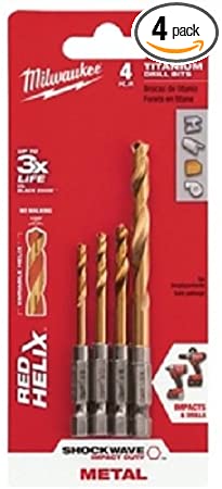 Buy MILWAUKEE ELECTRIC TOOL 48-89-4644 Drill Bit Red Helix 4 Piece Set MILWAUKEE ELECTRIC TOOL 48-89-4644 Drill Bit Red Helix 4 Piece Set MILWAUKEE EL 