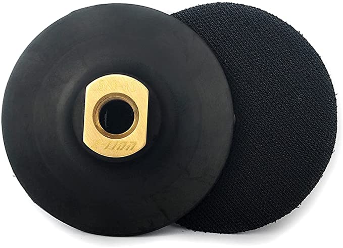 Buy Z-LION Flexible Rubber Backer Pad 4 Inch Polishing Pads Holder with 5/8-11 Thread 