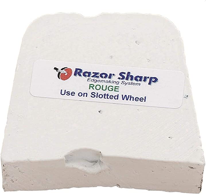 Buy 3 oz. Razor Sharp Edgemaking Rouge Block for Knife Blade Slotted Wheel 