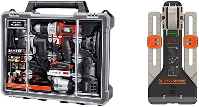 Buy BLACK+DECKER 6-Tool Cordless Drill Combo Kit with MarkIT Picture Hanging Kit (BDCDMT1206KITC & BDMKIT101C)  