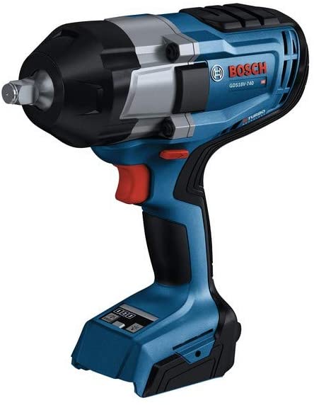 Buy Bosch PROFACTOR GDS18V-740N 18V Cordless 1/2 In. Impact Wrench with Friction Ring, Blue, No Battery Included 