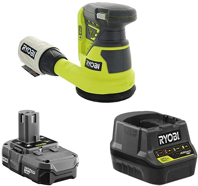 Buy The RYOBI 18-Volt Cordless 5 in. Random Orbit Sander Kit includes a battery and charger (NO Retail Packaging, Bulk Packaged)  