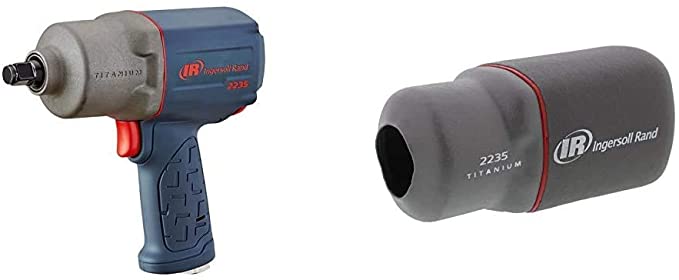 Buy Ingersoll Rand 2235TiMAX Drive Air Impact Wrench, 1/2 Inch, and 2235M-BOOT Premium Tool Boots for the 2235 Series - Grey 