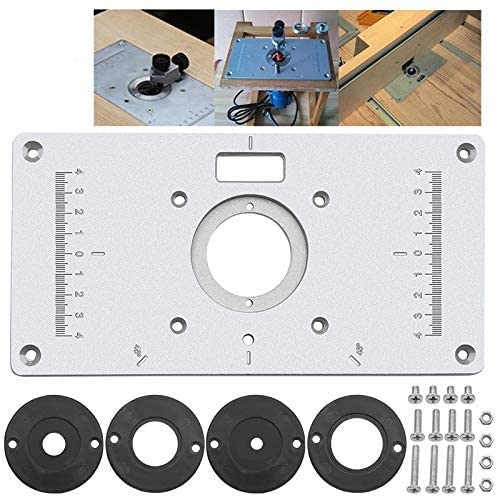 Buy MOOPHOEXII Aluminum Router Table Insert Plate the Trim Panel for Woodworking Benches,235 x 120 x 8mm. 