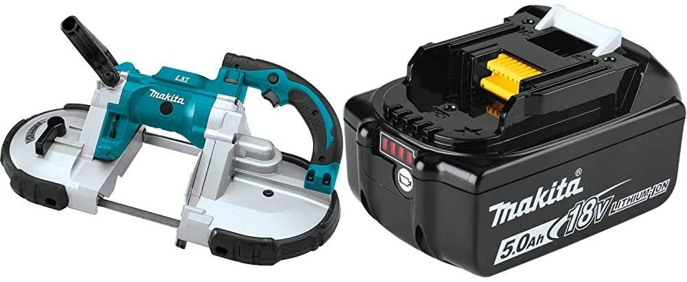 Buy Makita XBP02Z 18V LXT Lithium-Ion Cordless Portable Band Saw with BL1850B 18V LXT Lithium-Ion Battery 