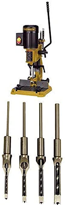 Buy Powermatic 1791310 PM701 Benchtop Deluxe Mortiser comes with a set of four Powermatic 1791096 Premium Mortise Chisel & Bits. 