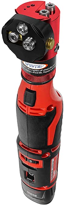 Buy Sharpie DX Adjustable Hand-Held Tungsten Grinder (Auburn Red/Black Ops) Cordless 