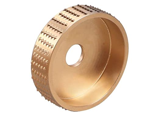 Buy Wood Carving Disc Szliyands,Grinder Wood Tungsten Carbide Grinding Wheel Grinder Shaping Disc Woodworking Angle Grinder Attachment Bore Wood Sanding Carving Tool (Golden)  