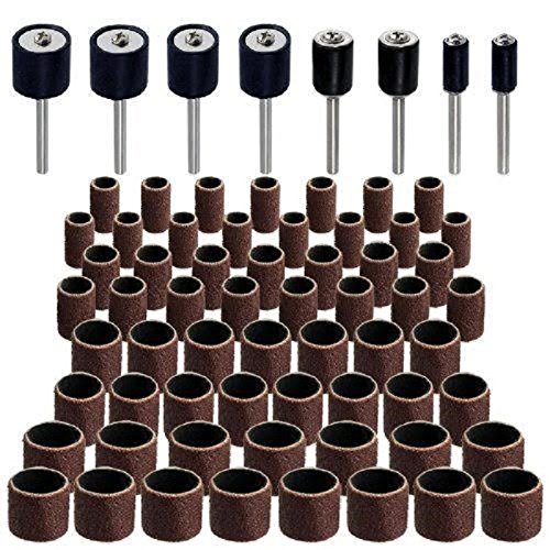 Buy Katzco 51 Piece Drum Kit - 45 Sanding Bands, 6 Mandrills - Fits Any Drill - for Rotary Tools, Die Grinder, Power Drills, Carpenters, Woodworking, Paint, Sanding Surfaces, and Finishing Jobs - for Rotary Tools, Die Grinder, Power Drills, Carpenters, Woodworking, Paint, Sanding Surfaces, and Finishing Jobs 