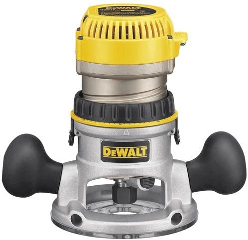 Buy Yellow DEWALT Router, Variable Speed, Fixed Base, 2-1/4 HP (DW618K) 