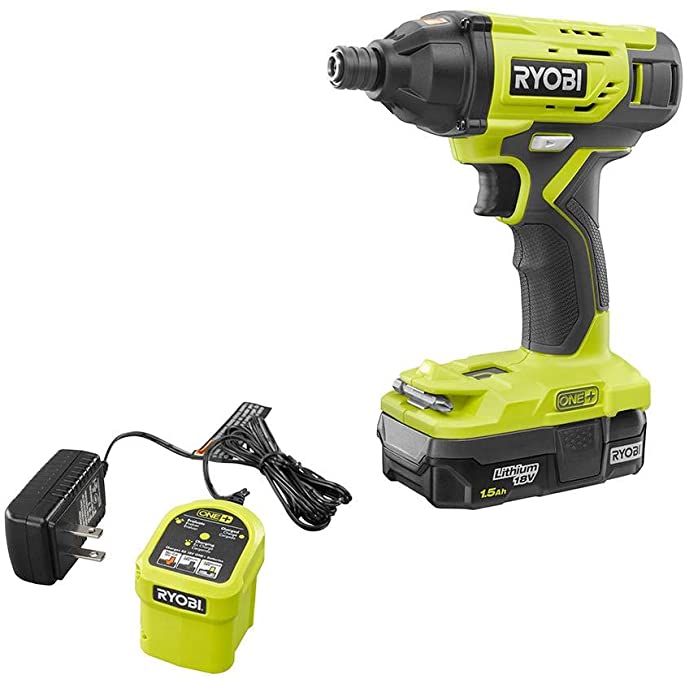 Buy Ryobi 18V Cordless 1/4 in. Impact Driver Kit with 1.5Ah Battery and Charger (PIDO1KMX)  