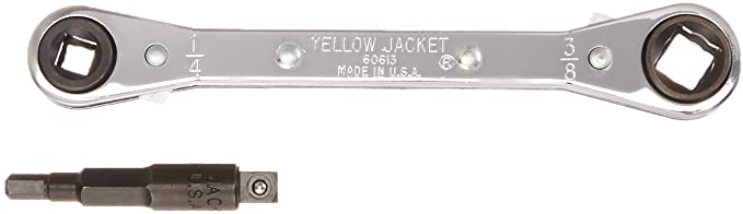 Buy Yellow Jacket 60610 Ratchet Wrench with Adapter, 2 Pack 