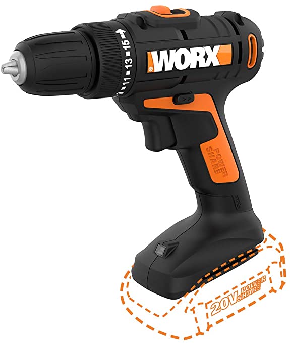 Buy Worx WX101L.9 Cordless Drill & Driver with 20V Power Share Worx WX101L.9 Cordless Drill & Driver with 20V Power Share Worx WX101 (Tool Only)  