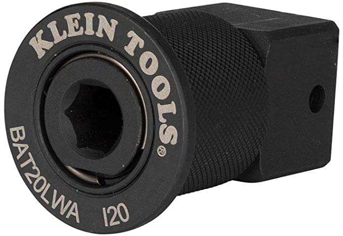 Buy Klein Tools BAT20LWA 90-Degree Impact Wrench Adapter (Models BAT20LW and BAT20LW1), 7/16-Inch Quick-Change Adapter, 1/2-Inch Drive 