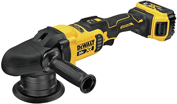 Buy DEWALT 20V MAX* XR Cordless Polisher Kit, Random Orbit, 5-Inch DEWALT 20V MAX* XR Cordless Polisher Kit, Variable-Speed (DCM848P2)  