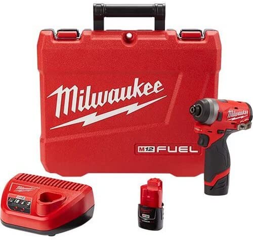 Buy Milwaukee 2553-22 M12 FUEL 12-Volt Lithium-Ion Brushless Cordless 1/4-Inch Hex Impact Driver Kit with Two 2.0Ah Batteries, Charger, and Hard Case 