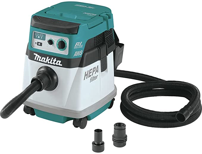 Buy Makita XCV16ZX 18V X2 LXT Lithium-Ion (36V) Brushless Cordless 4 Gallon HEPA Filter Dry Dust Extractor, AWS 