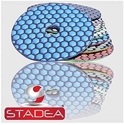 Buy Stadea granite polishing pads dry set - 7 Pads 4 Inch Kit 