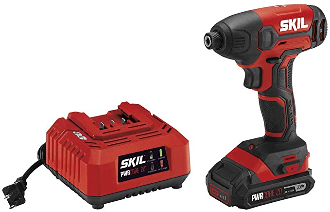 Buy ID572702 SKIL 20V 1/4 Inch Hex Cordless Impact Driver with 2.0Ah PWRCore 20 Lithium Battery and Charger 