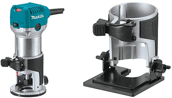 Buy Makita 198987-9 Compact Router Tilt Base & RT0701C 1-1/4 HP Compact Router 