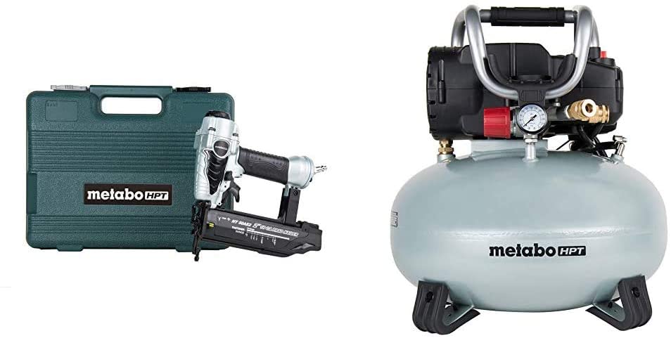 Buy Metabo HPT EC710S Pancake Air Compressor with NT50AE2 NT50AE2 NT50AE2 NT50AE2 NT50AE2 NT50AE2 NT50 Nailer, Brad 