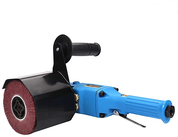 Buy Pneumatic Burnishing Polishing Machine with 3 Non-Woven Burnishing Polishing Wheels (80# 320# 600#) fits metal polisher/sander, stainless steel polishing 