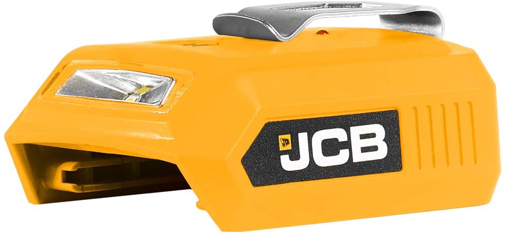 Buy JCB Tools - JCB 20V Power Tool Battery USB Adaptor - Dual USB Charging Ports With LED Light - Turn JCB 20V Battery Into Mobile, Tablet, USB Fast Charger Outlet For iPhone, Android, Cameras, and iPad 