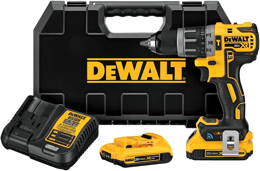 Buy DEWALT 20V MAX XR Hammer Drill Kit with Bluetooth Tool Connect (DCD797D2)  