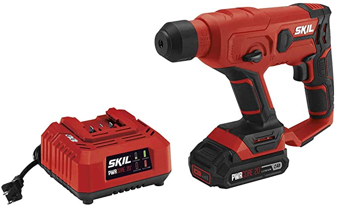 Buy RH170202 SKIL 20V SDS-plus Rotary Hammer with 2.0Ah Pwrcore 20 Lithium Battery and Charger 