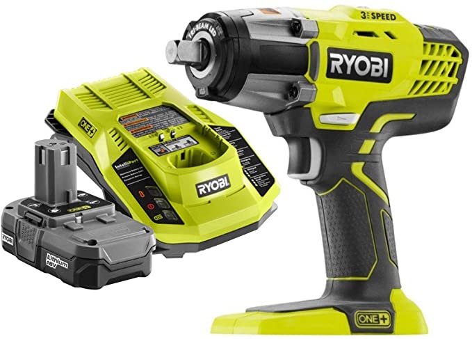 Buy Ryobi P261 18V ONE+ Cordless Impact Wrench Kit with 3-Speed 12 in (Bundle)  