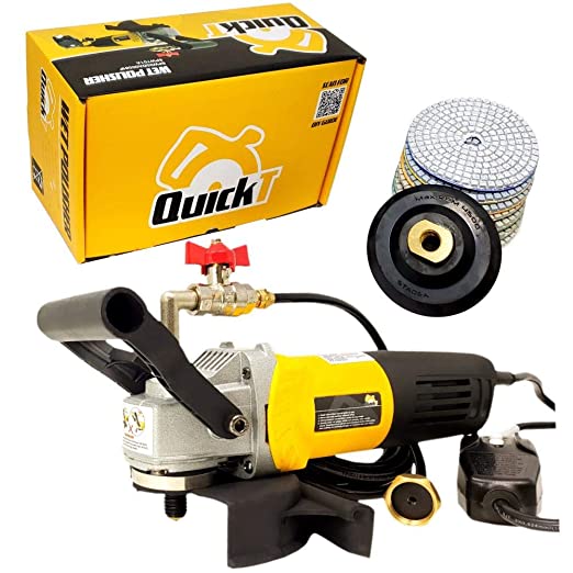 Buy QuickZ SPW702A Variable Speed Grinder Sander Granite Stone Polisher Polishing Fabrication Tools Kit - 4