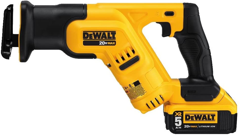 Buy DEWALT 20V MAX* Cordless Reciprocating Saw Kit with 5Ah Battery (DCS387P1)  