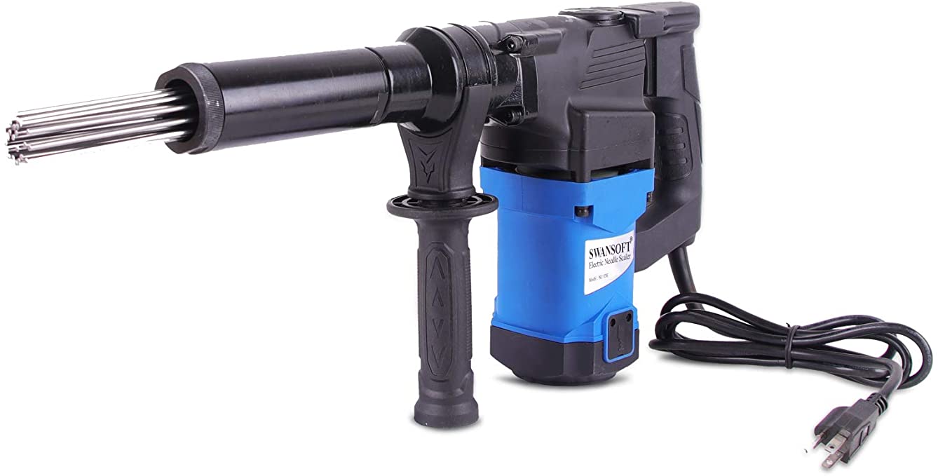 Buy 1100W High-Power Pistol Grip Needle Scaler, Industrial Grade Needle Scaler for Rust, Weld Slag, and Paint Removal 