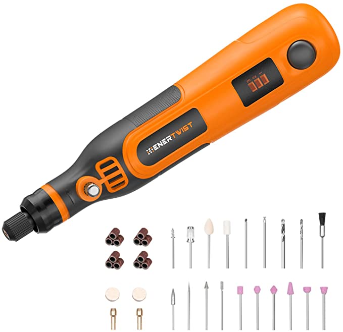 Buy ET-RT-4V Max Cordless Rotary Tool Kit, 3-Speed Lithium-ion Battery Powered Mini Drill with 35-Piece Accessories, USB Charging Cable, Collet Size 3/32