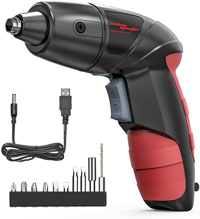 Buy SALEM MASTER Cordless Screwdriver Electric Rechargeable Screwdriver 3.6V Lithium Ion Power Screw Guns with Battery Indicator for Household, Beginners, and Experts 