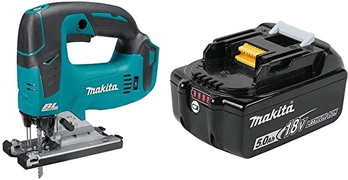 Buy Makita XVJ02Z 18 Volt LXT Lithium-Ion Brushless Cordless Jig Saw with BL1850B Lithium-Ion 5.0Ah Battery 