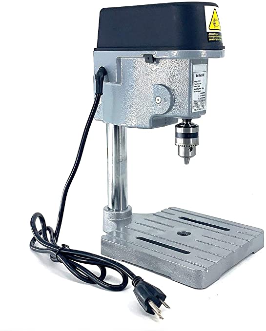 Buy EWANYO 3-Speed Benchtop Drill Press, Electric Bench Wood Drilling Machine for DIY Creation, Small and Accurate Work Like Jewelry Making Woodworking Metal Drilling Machine 110V 