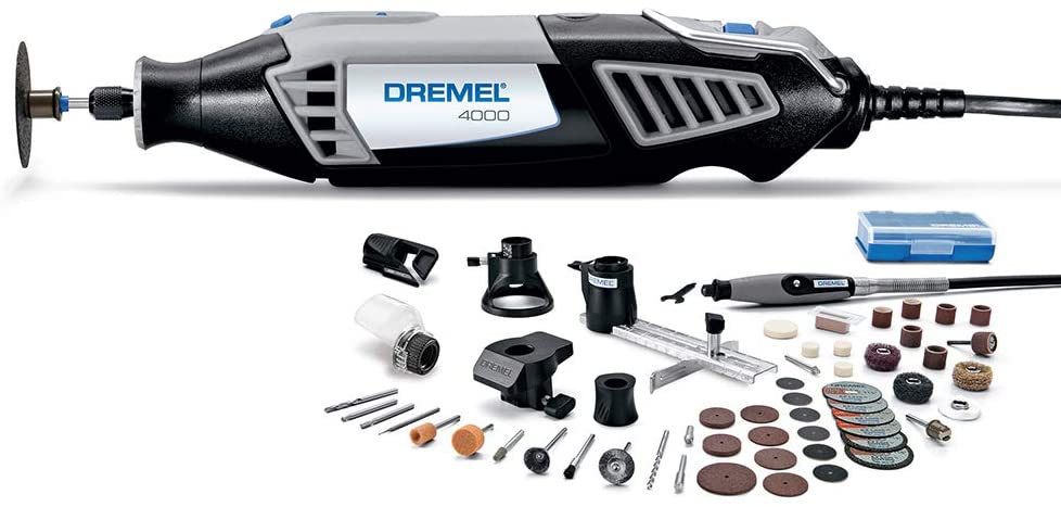 Buy Dremel 4000-6/50-FF High Performance Rotary Tool Kit with Flex Shaft- Grinder, Sander, Polisher, Engraver- Ideal For Routing, Cutting, Wood Carving, and Polishing 