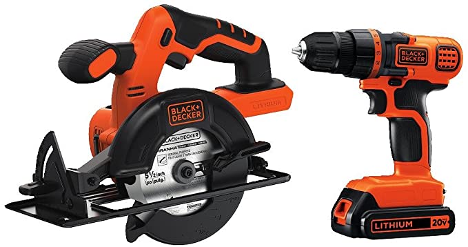 Buy 20V MAX Cordless Drill/Driver Combo Kit with Saw by BLACK+DECKER (BD2KITCDDCS)  