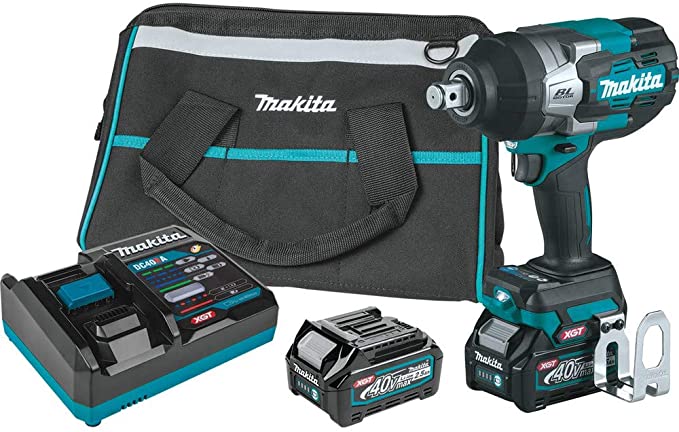 Buy Makita GWT01D 40V Max XGT Brushless Lithium-Ion 3/4 in. Cordless High-Torque Impact Wrench with Friction Ring Anvil Kit (2.5 Ah)  