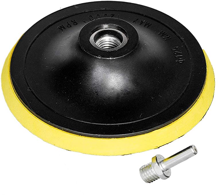 Buy Orbital Sander Polisher Sanding Pad M14 Drill Adapter HIFROM 5-Inch/125mm Hook and Loop Backing Pad 