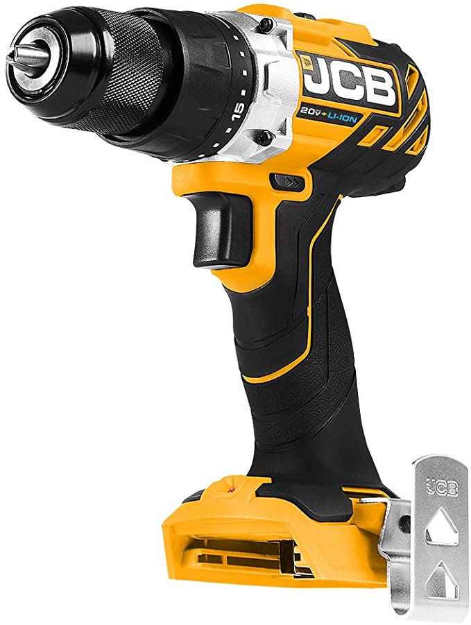 Buy JCB Tools - JCB 20V Brushless Drill Driver Power Tool - No Battery - Variable Speed - Forward And Reverse Rotation - For Home Improvement, Drilling, Screw Driving, Drill or Hex Bits 