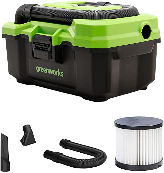 Buy WDV40B00 Greenworks 40V 3-Gallon Wet / Dry Shop Vacuum, Tool Only 