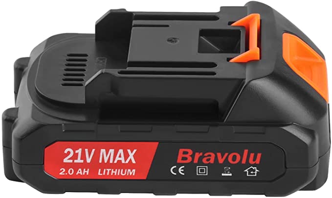 Buy Original Bravolu System Battery Power, 21V Lithium Ion Battery, 2.0 Ah, Suitable for Bravolu Reciprocating Saw and Mini Chainsaw 